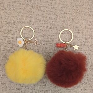 Eggs Bacon Couples, BFF Gold Keychains